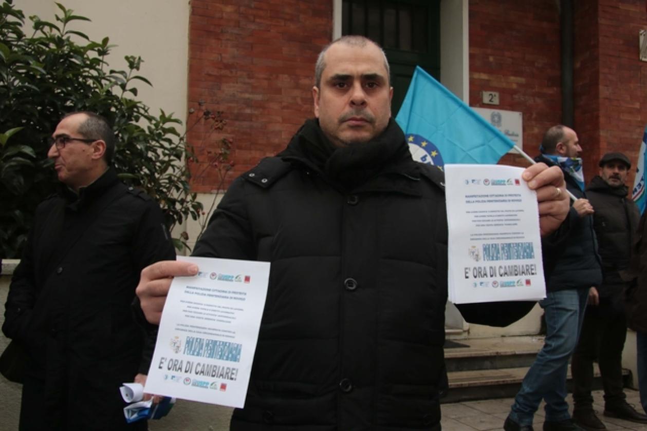 Polizia Penitenziaria protesta 1