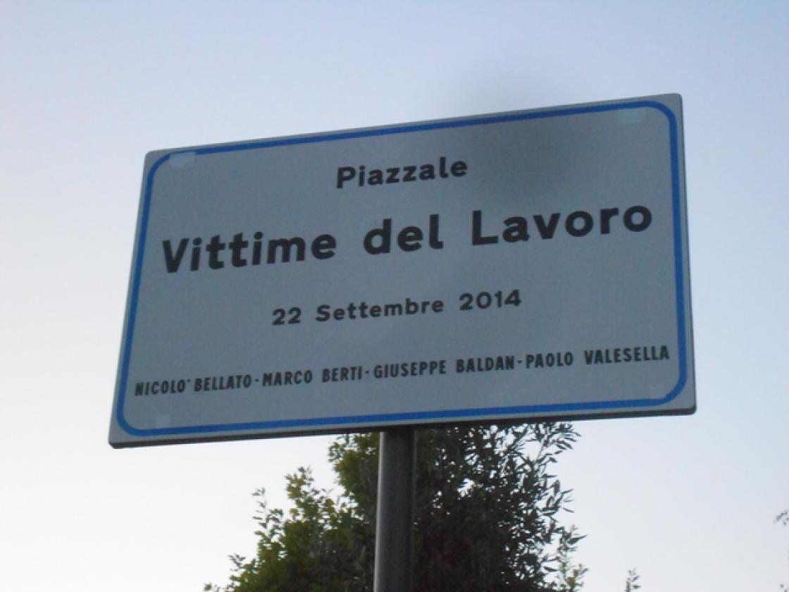 CA' EMO Targa alle vittime del lavoro