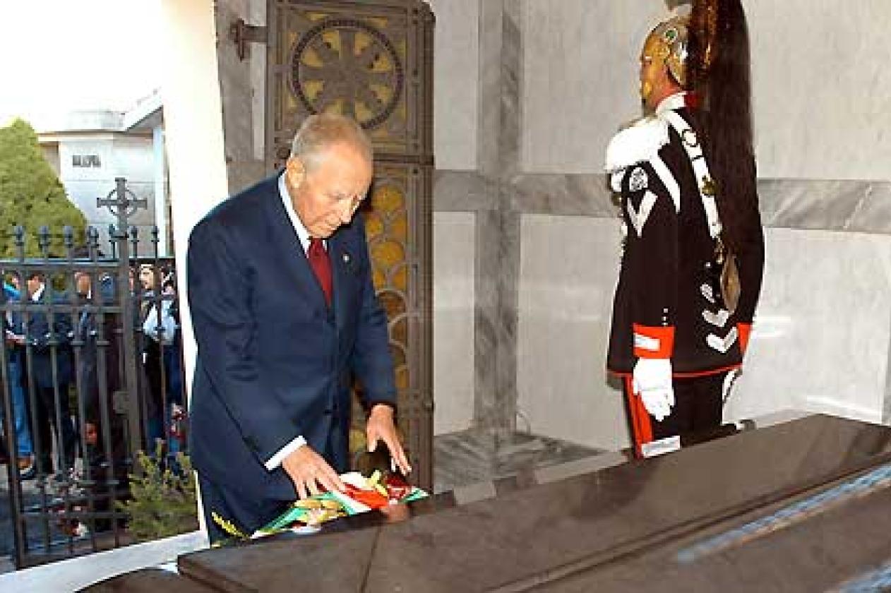 Ciampi a Fratta tomba di Matteotti