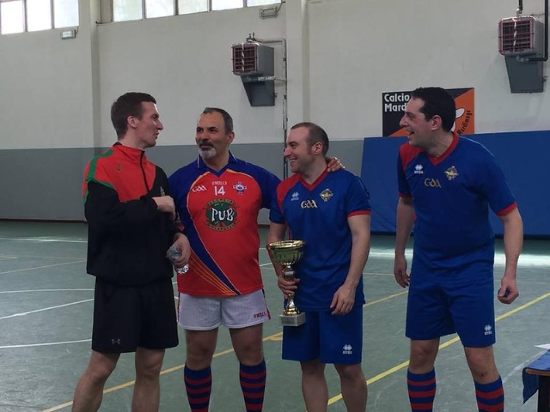 Da sinistra Simon Deignan (presidente Vienna Gaels