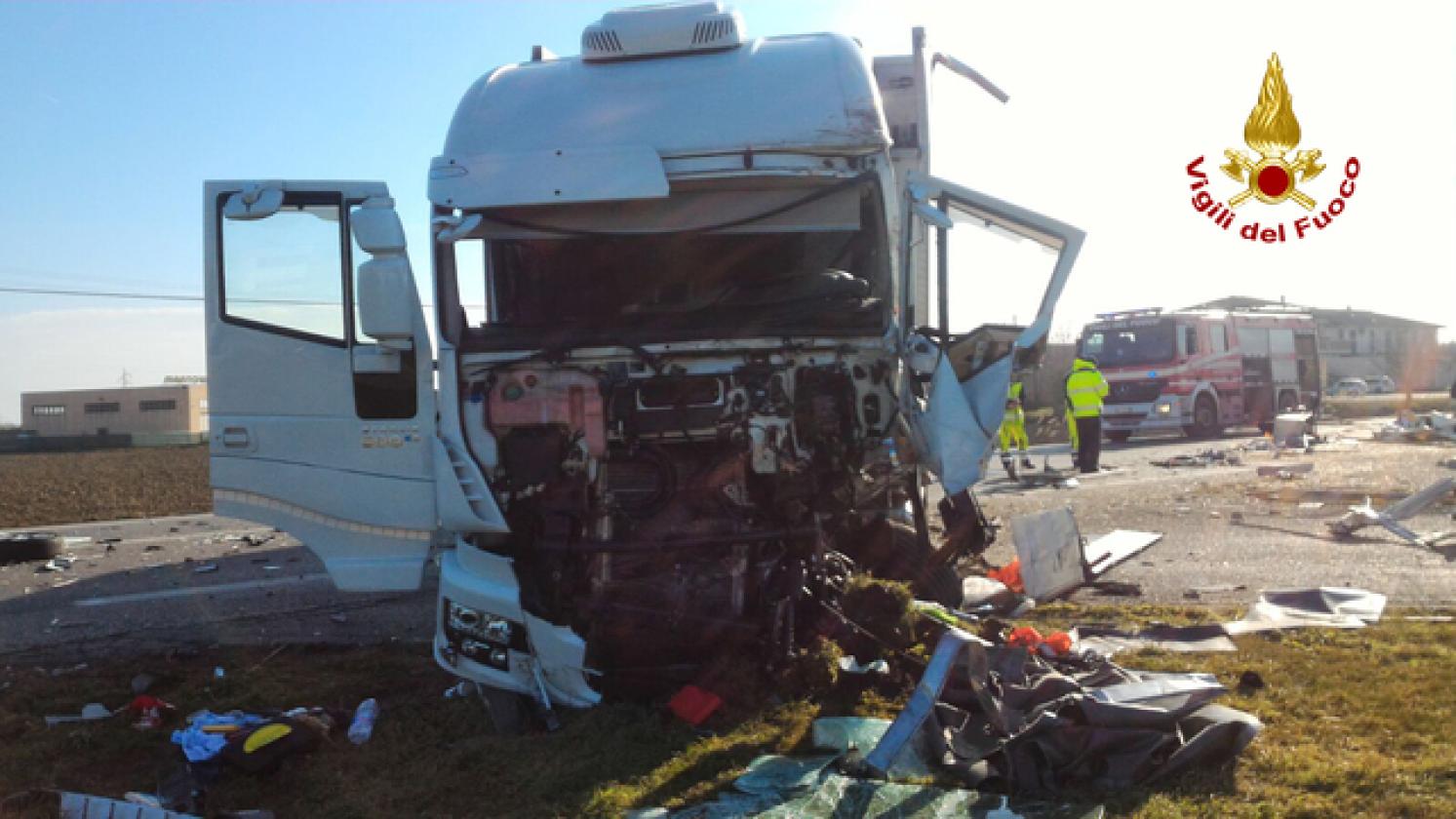 Porto Viro incidente mortale romea foto pompieri (