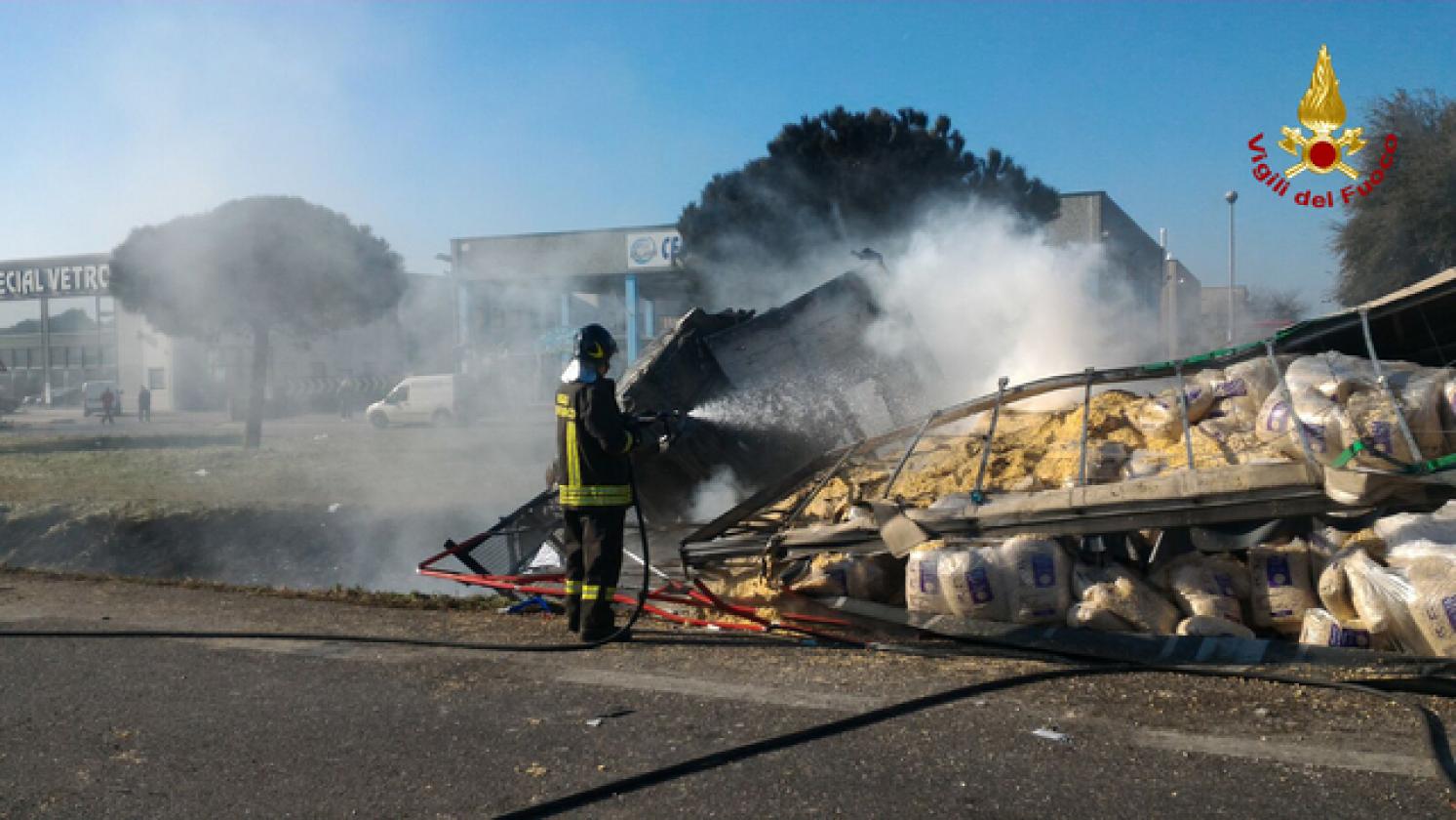 Porto Viro incidente mortale romea foto pompieri (