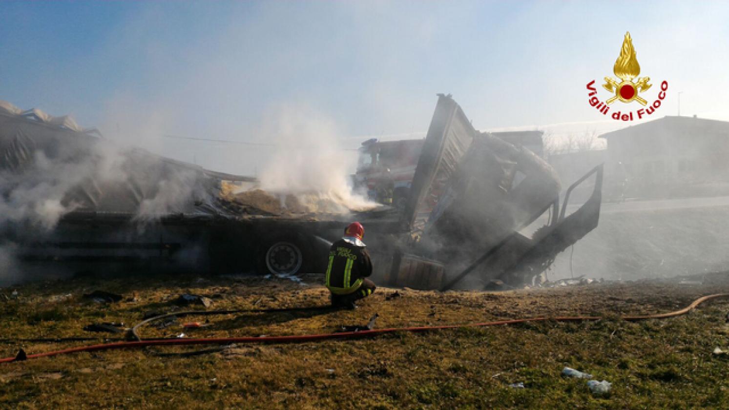 Porto Viro incidente mortale romea foto pompieri (