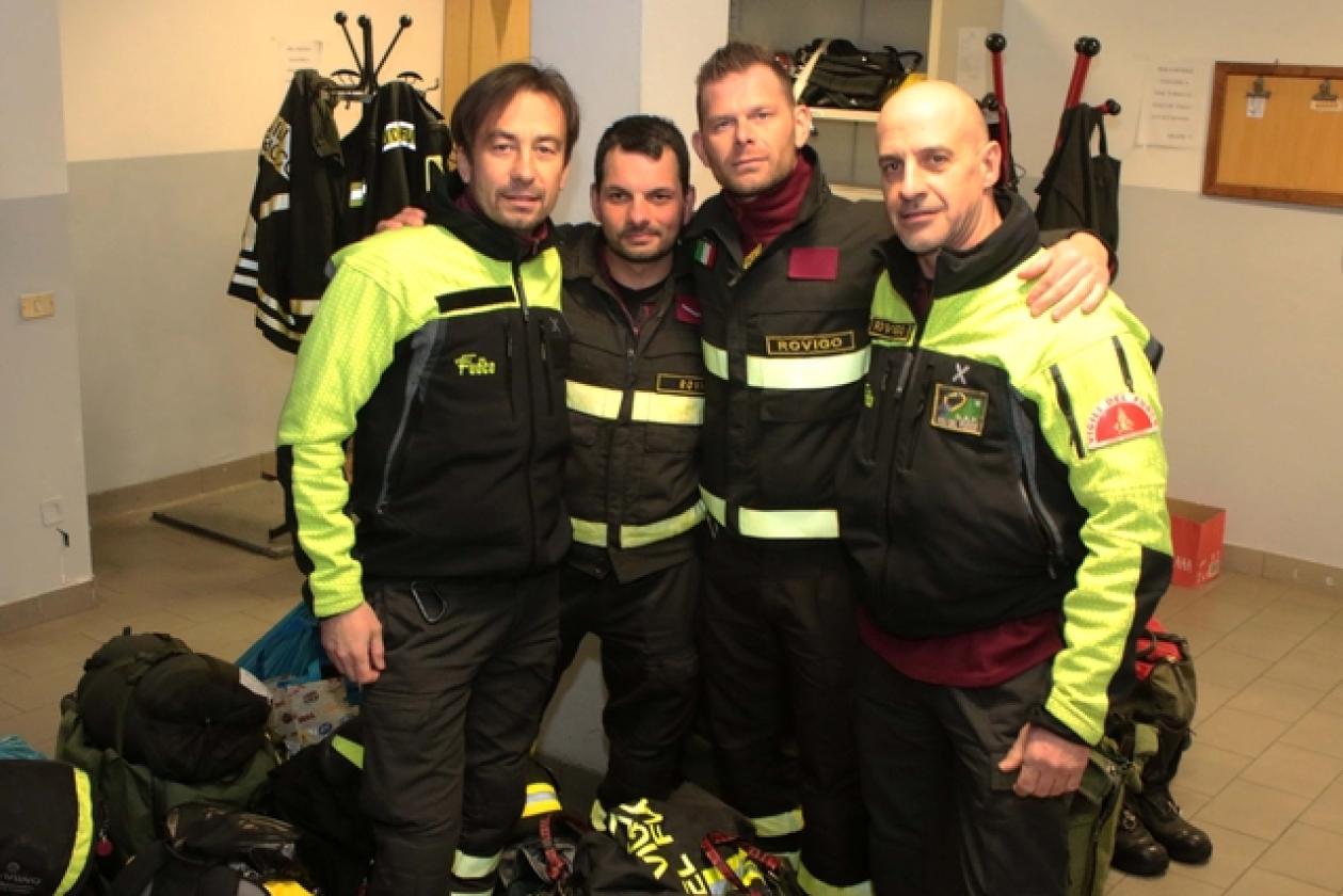 Vigili del Fuoco ritorno da Norcia 1