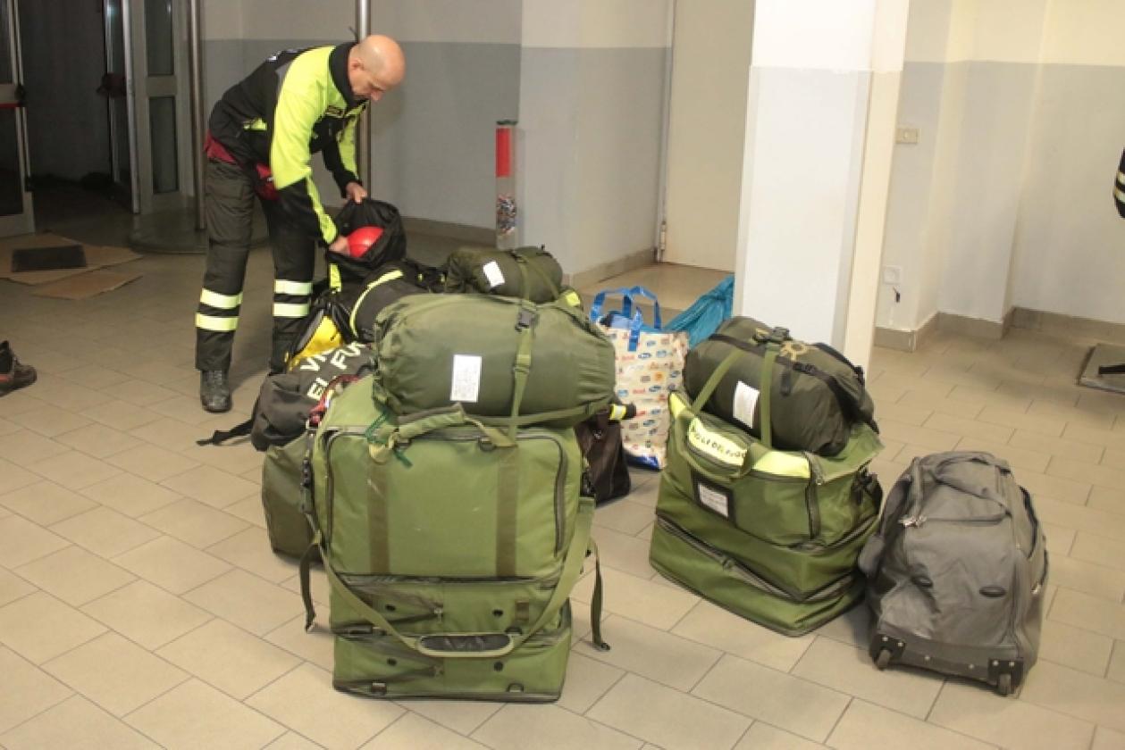 Vigili del Fuoco ritorno da Norcia 2