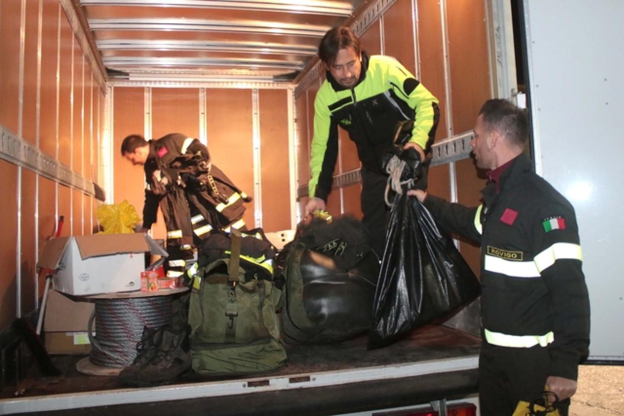 Vigili del Fuoco ritorno da Norcia 3