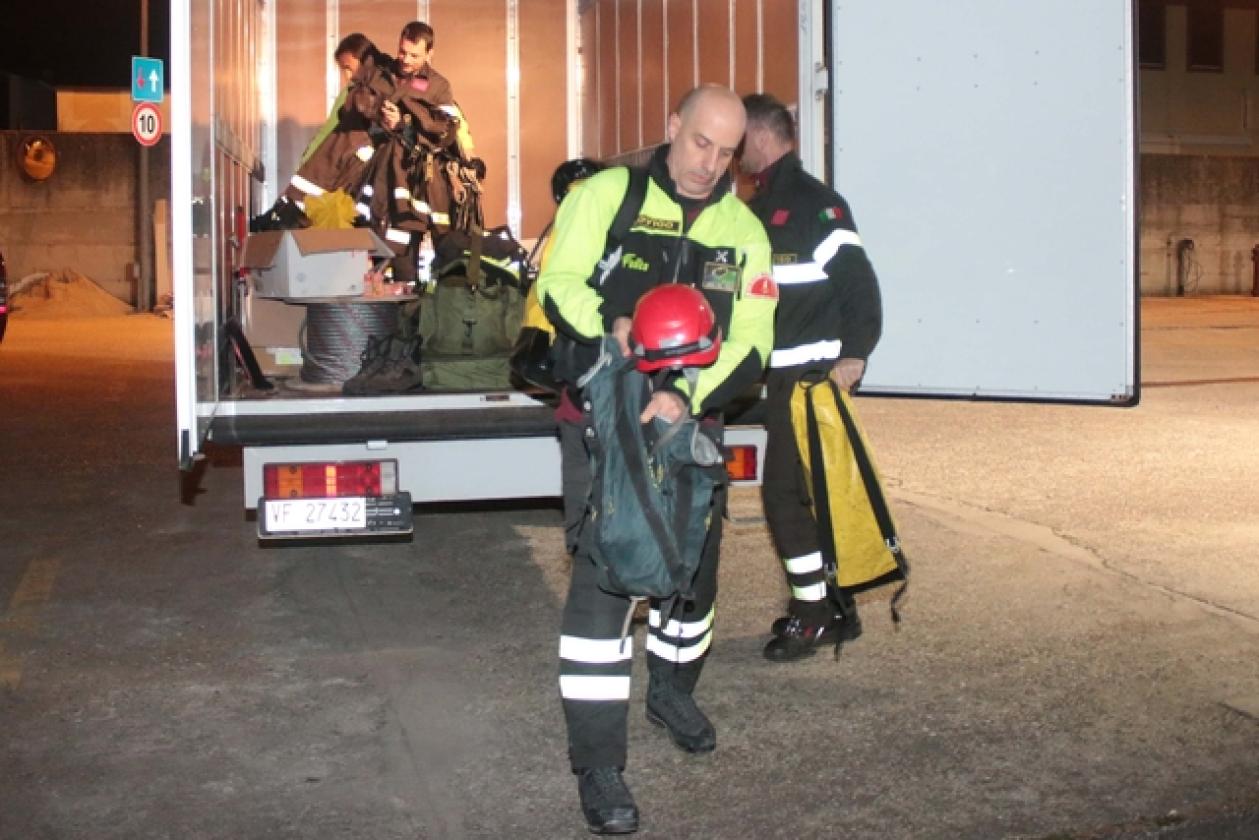 Vigili del Fuoco ritorno da Norcia 4