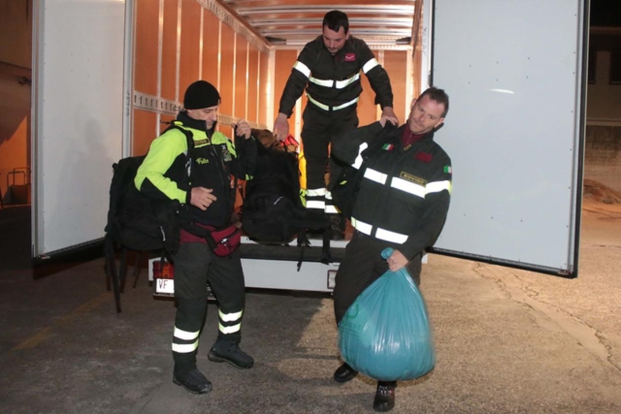 Vigili del Fuoco ritorno da Norcia 6