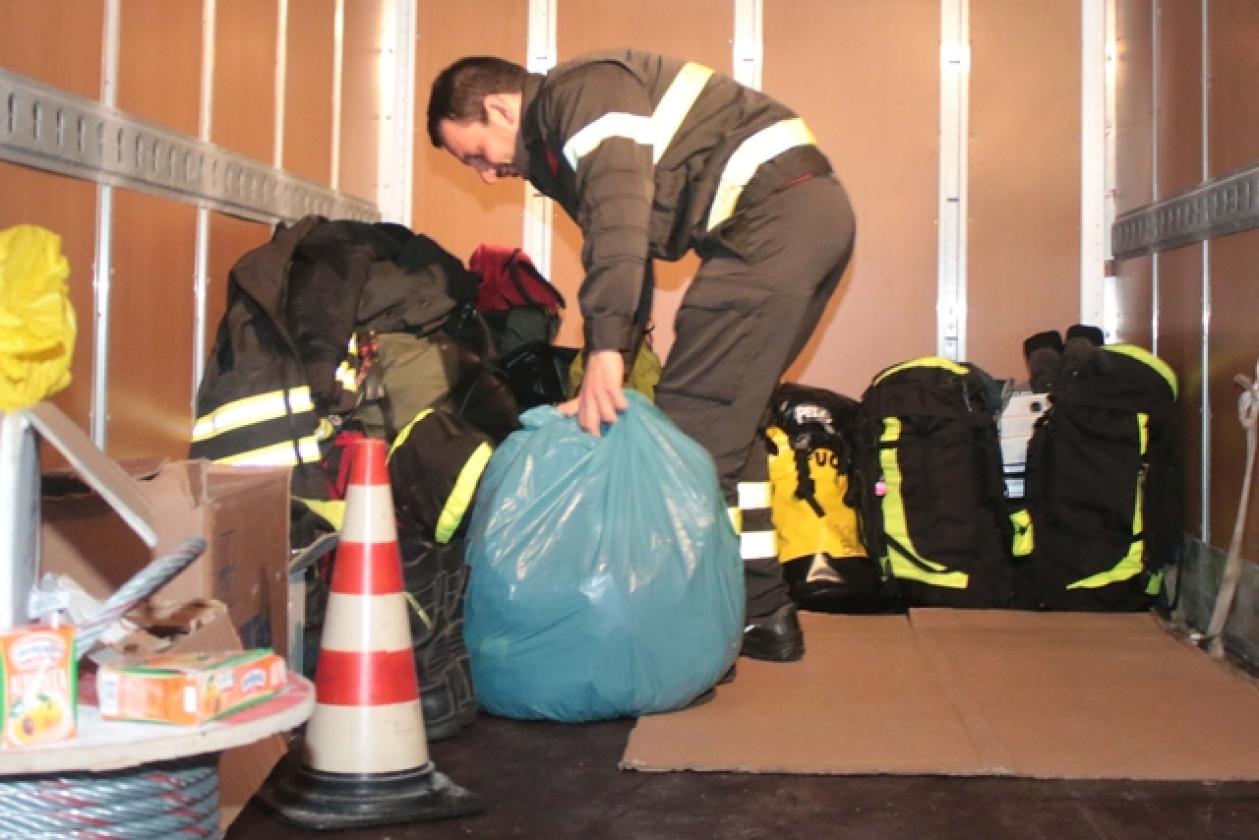 Vigili del Fuoco ritorno da Norcia 9