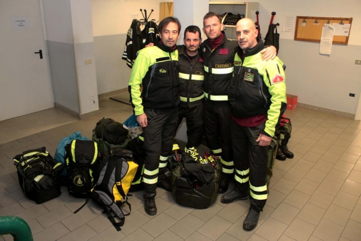 Vigili del Fuoco ritorno da Norcia