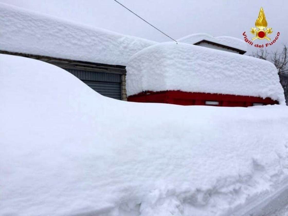 vigili fuoco neve