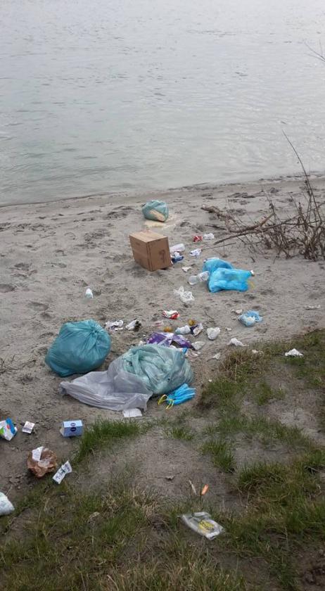 BOTTRIGHE Rifiuti abbadonati in golena (2)