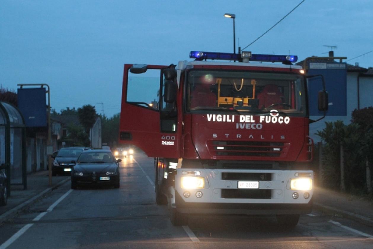 Crespino Vigili del Fuoco Maltempo 3
