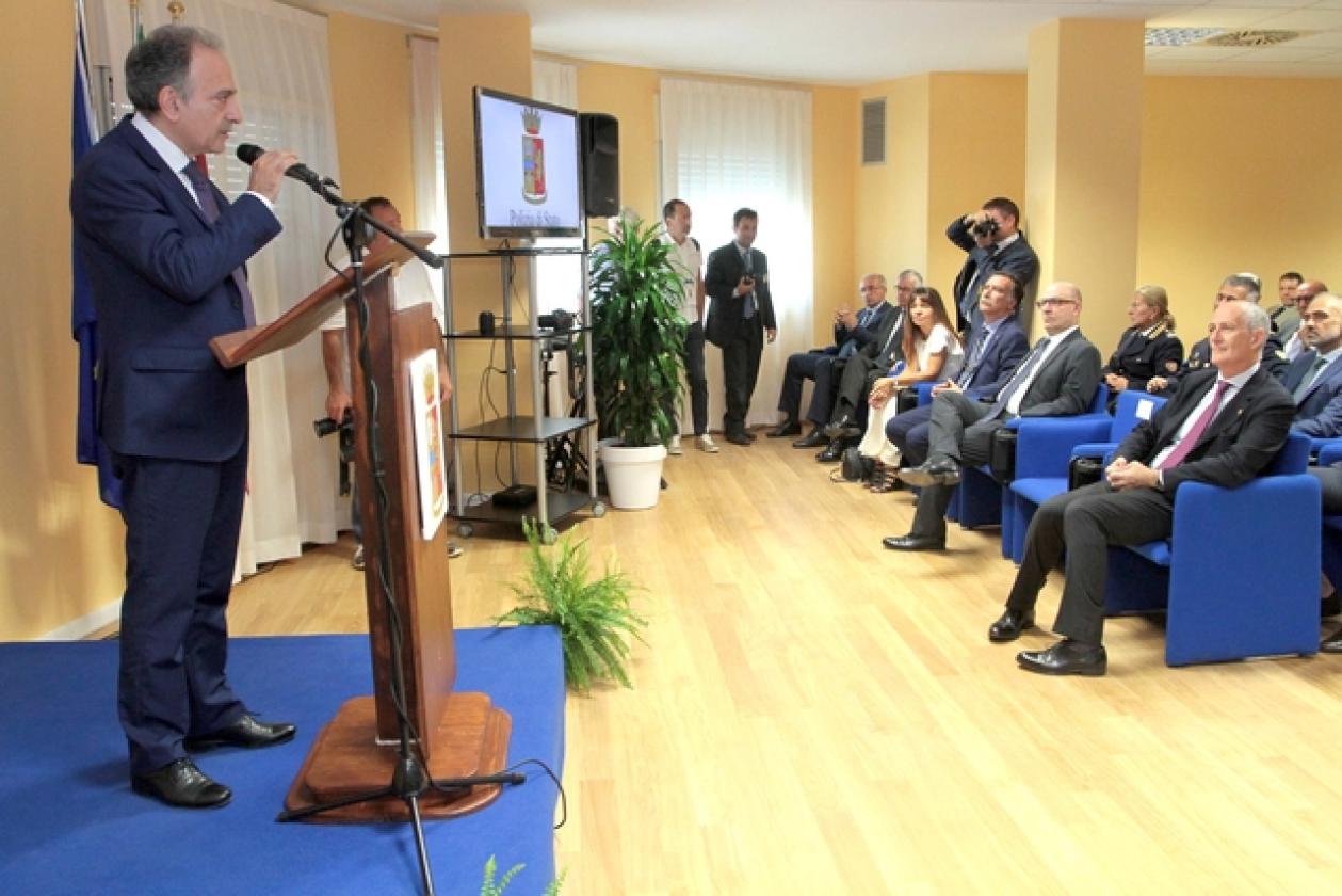 Franco Gabrielli Enrico Caterino inaugurazione Que