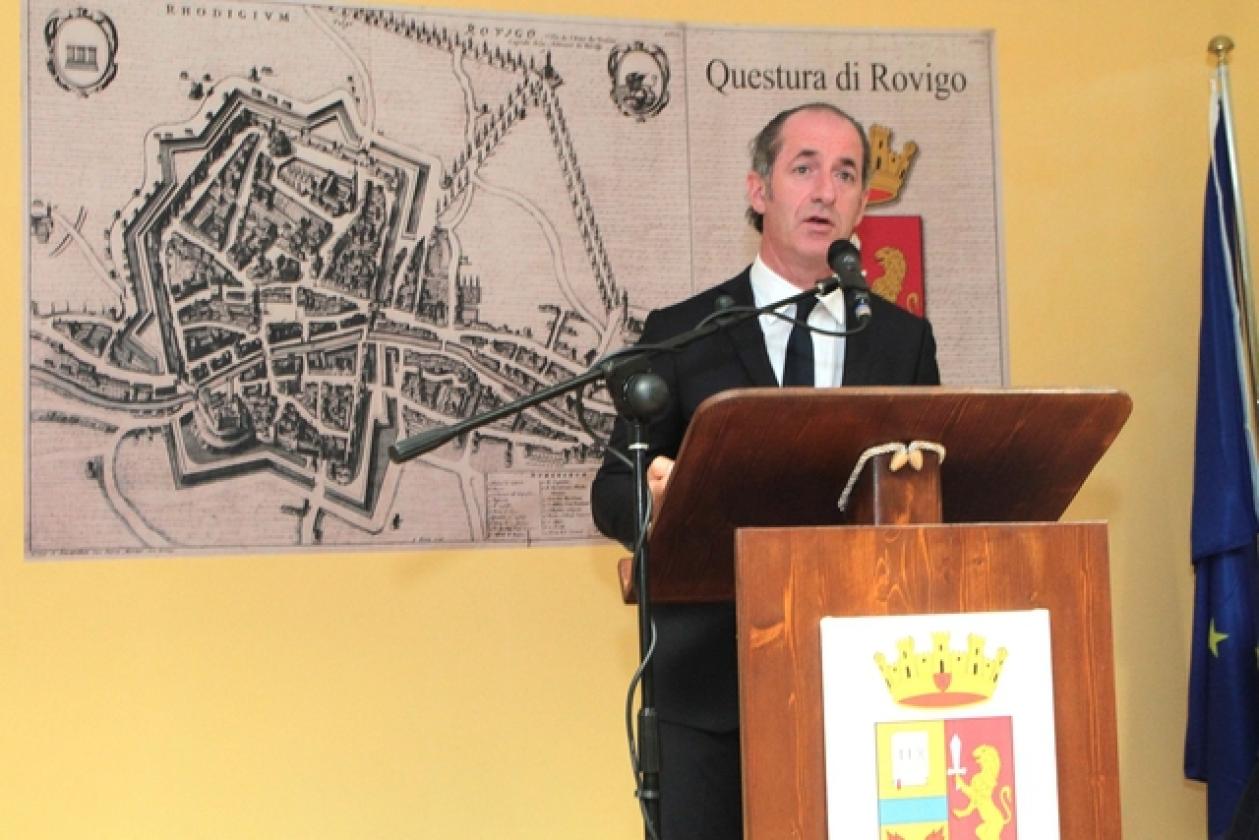 Franco Gabrielli Luca Zaia  inaugurazione Questura