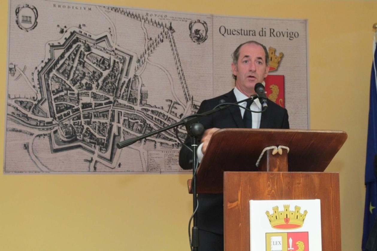 Franco Gabrielli Luca Zaia  inaugurazione Questura