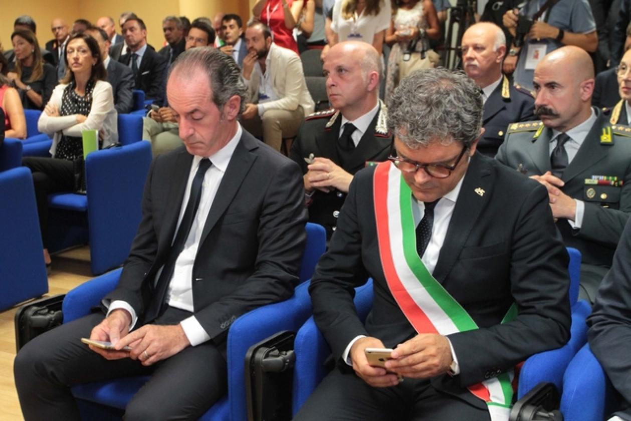 Massimo Bergamin Luca Zaia inaugurazione Questura 