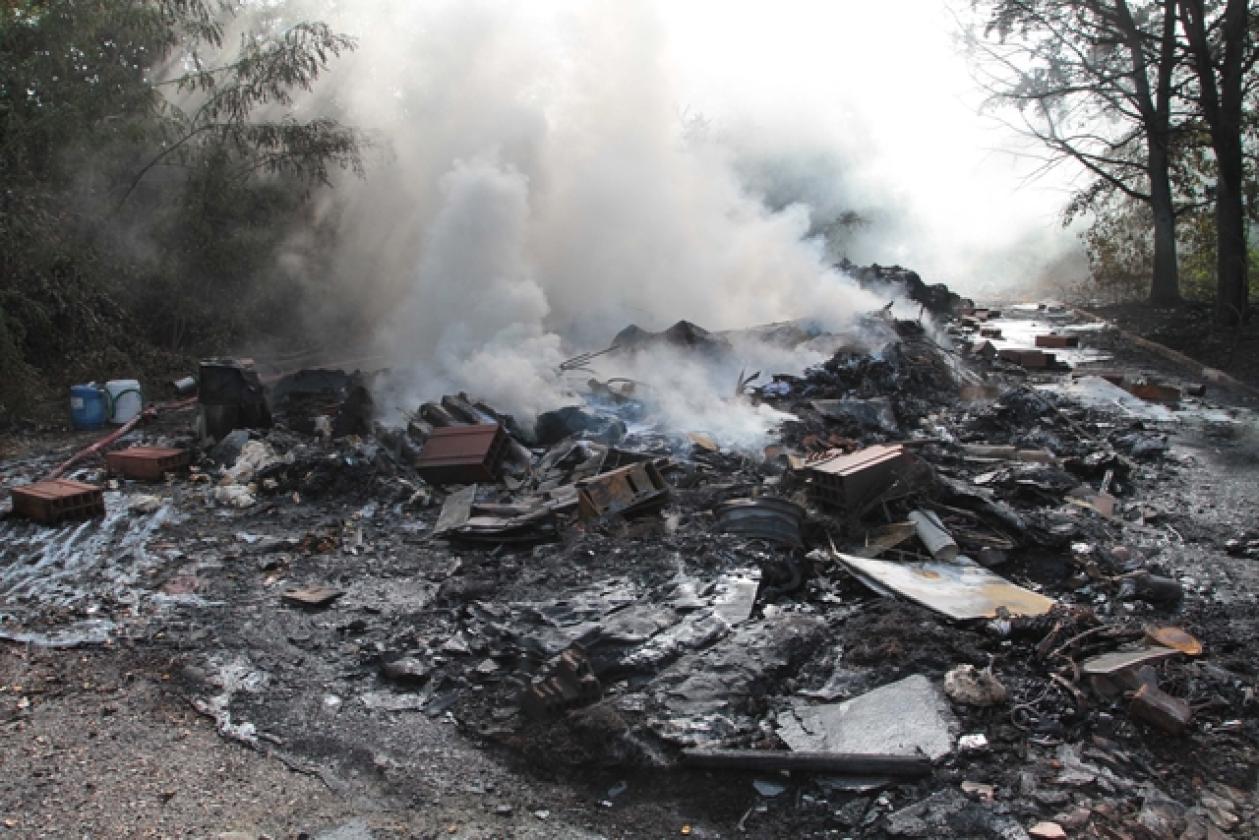 Incendio Villadose Vigili del Fuoco 10