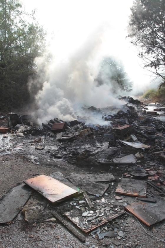 Incendio Villadose Vigili del Fuoco 7