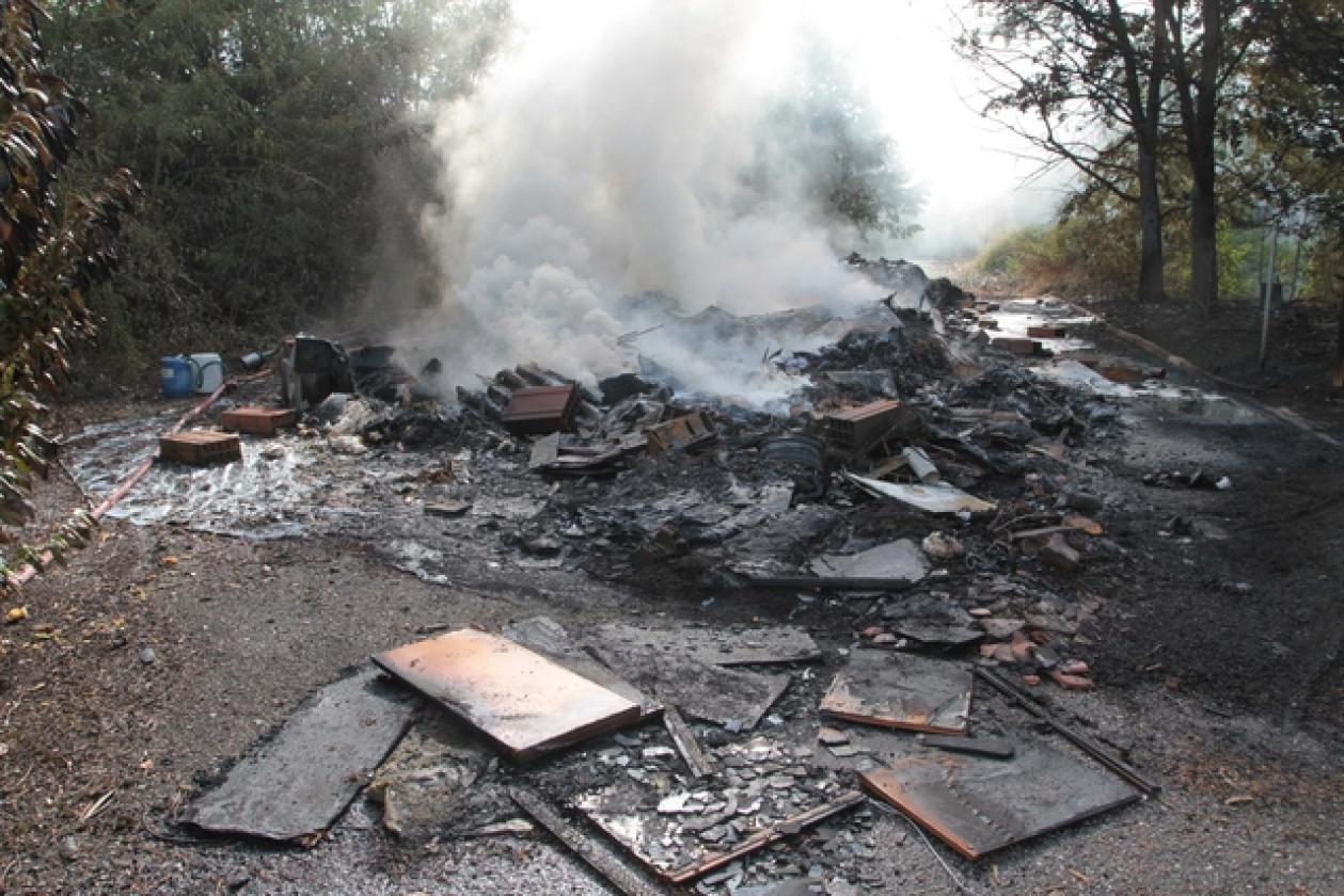 Incendio Villadose Vigili del Fuoco 8