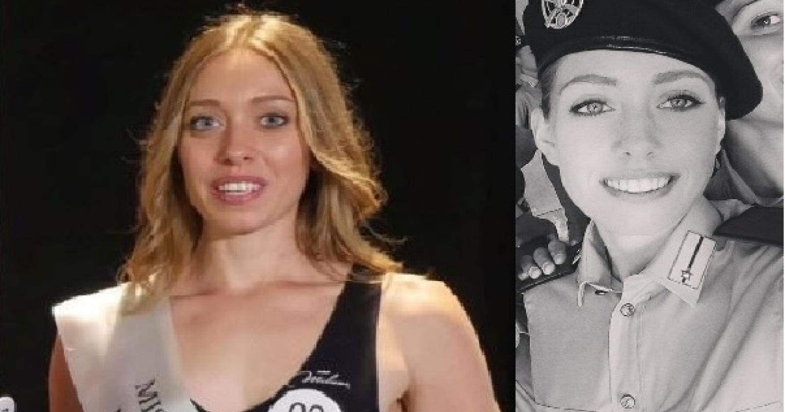 La bella soldatessa "strega" la giuria di Miss Italia