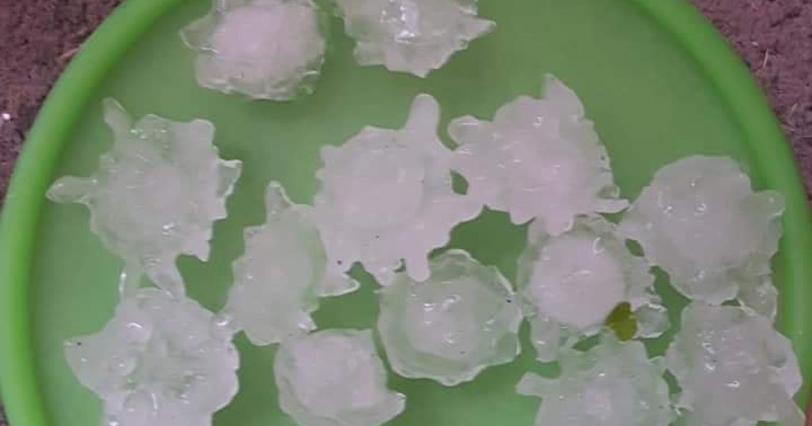 Violenta grandinata nella zona di Cavarzere