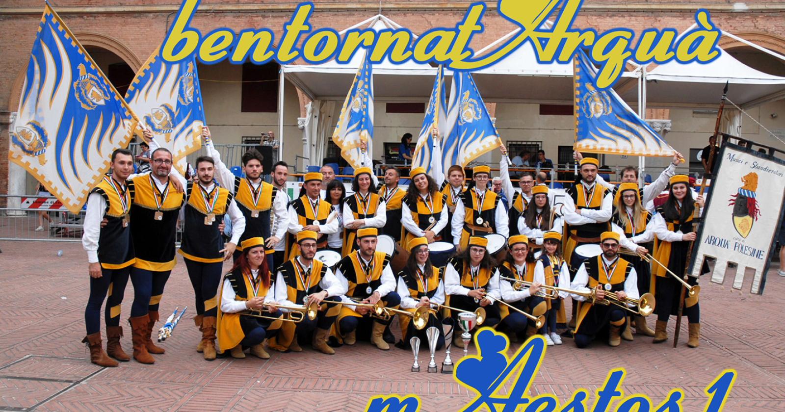 Musici e sbandieratori Arquatesi protagonisti alla Tenzona argentea 