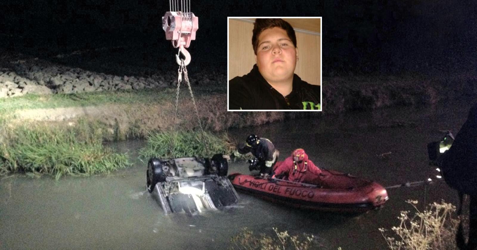 Vola con l'auto nel canale, 21enne muore annegato