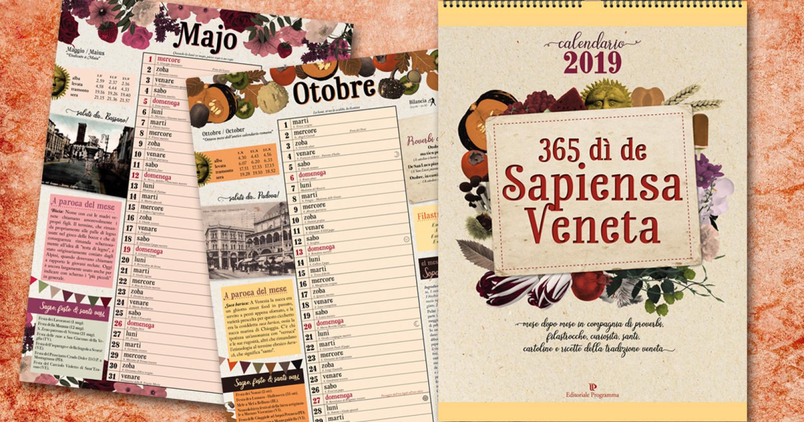 Domani il calendario veneto: chiedetelo al vostro edicolante