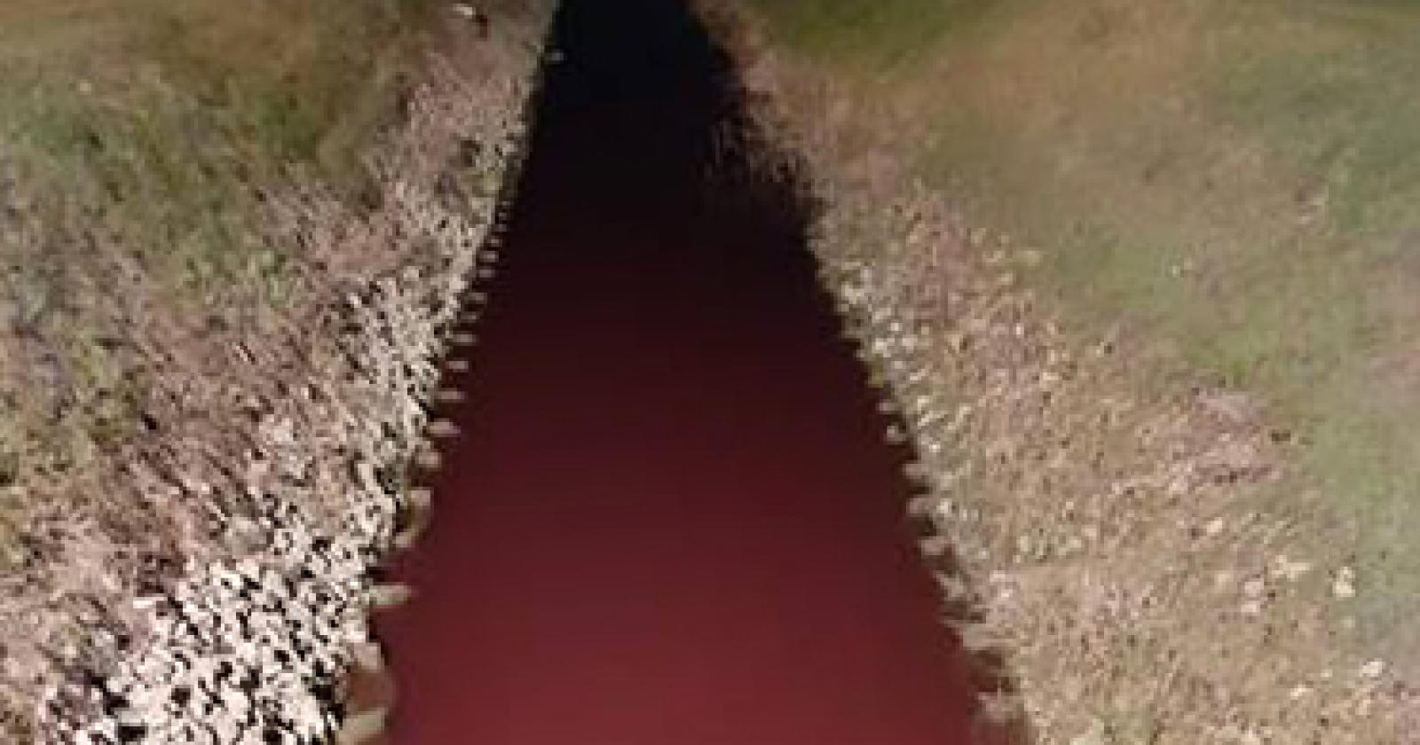 Colorante nello scolo Vicinara