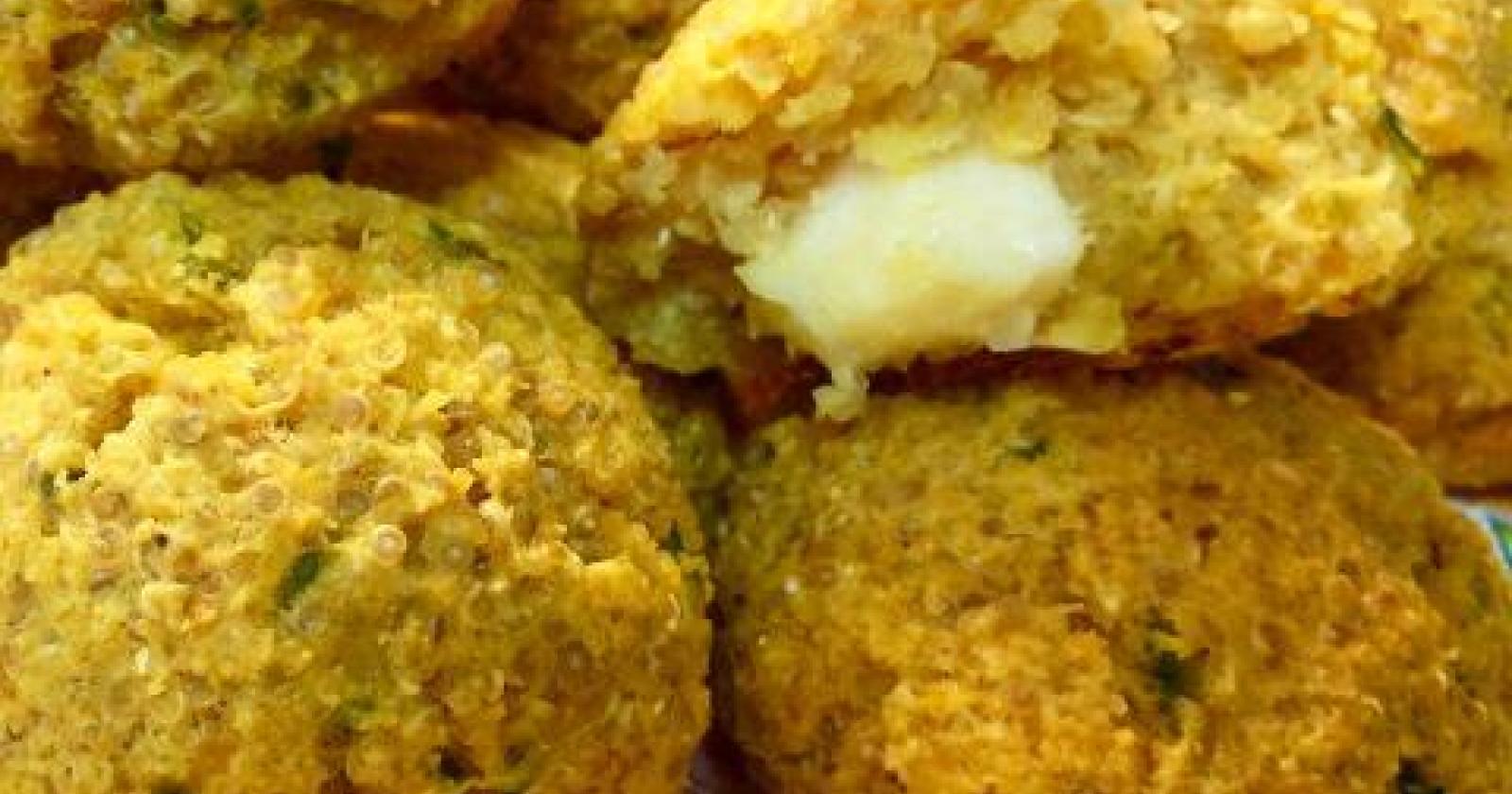 Quinoa, zucchine, stracchino polpette fritte e super golose