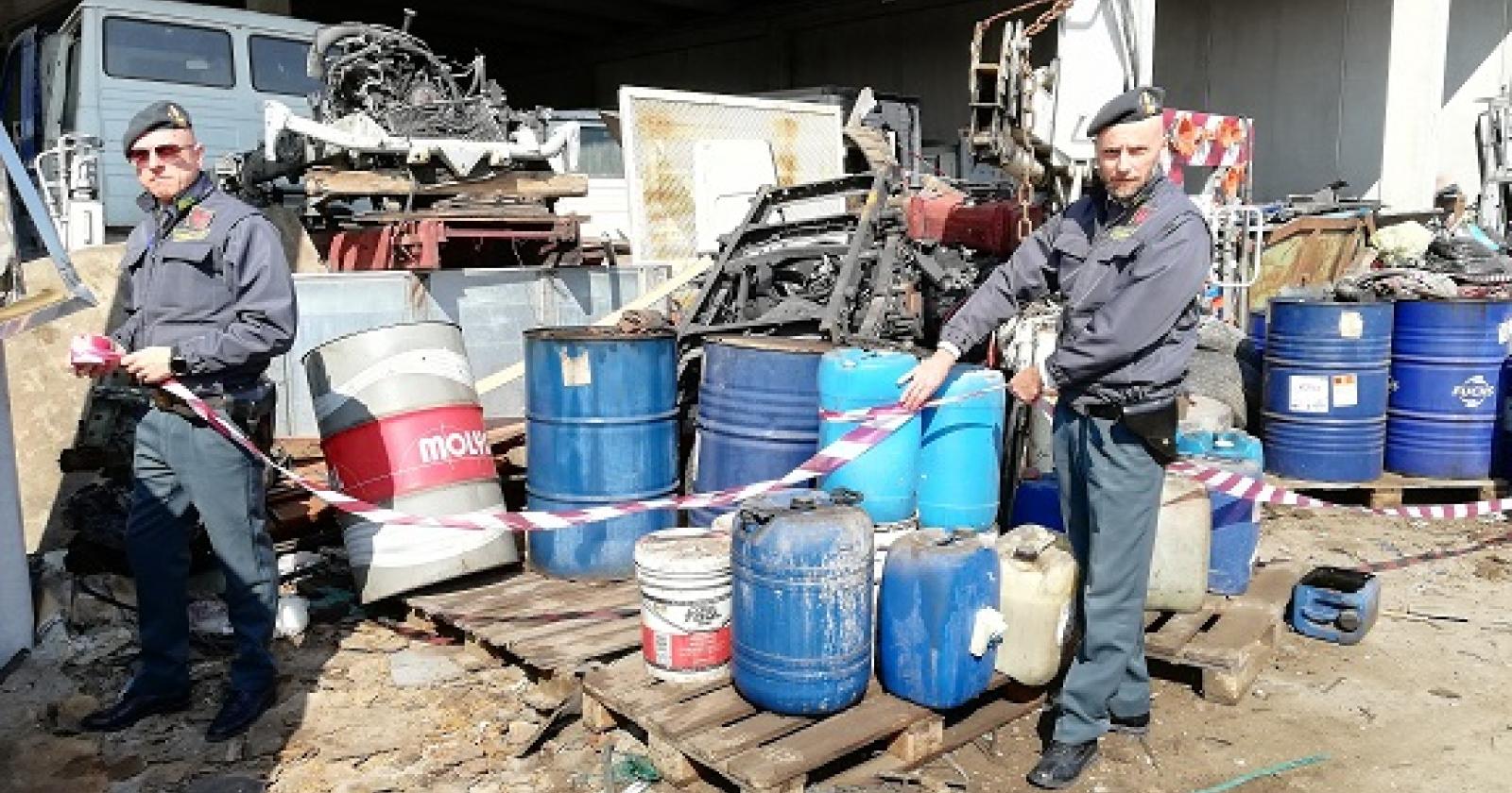 Una discarica abusiva da 1500 tonnellate