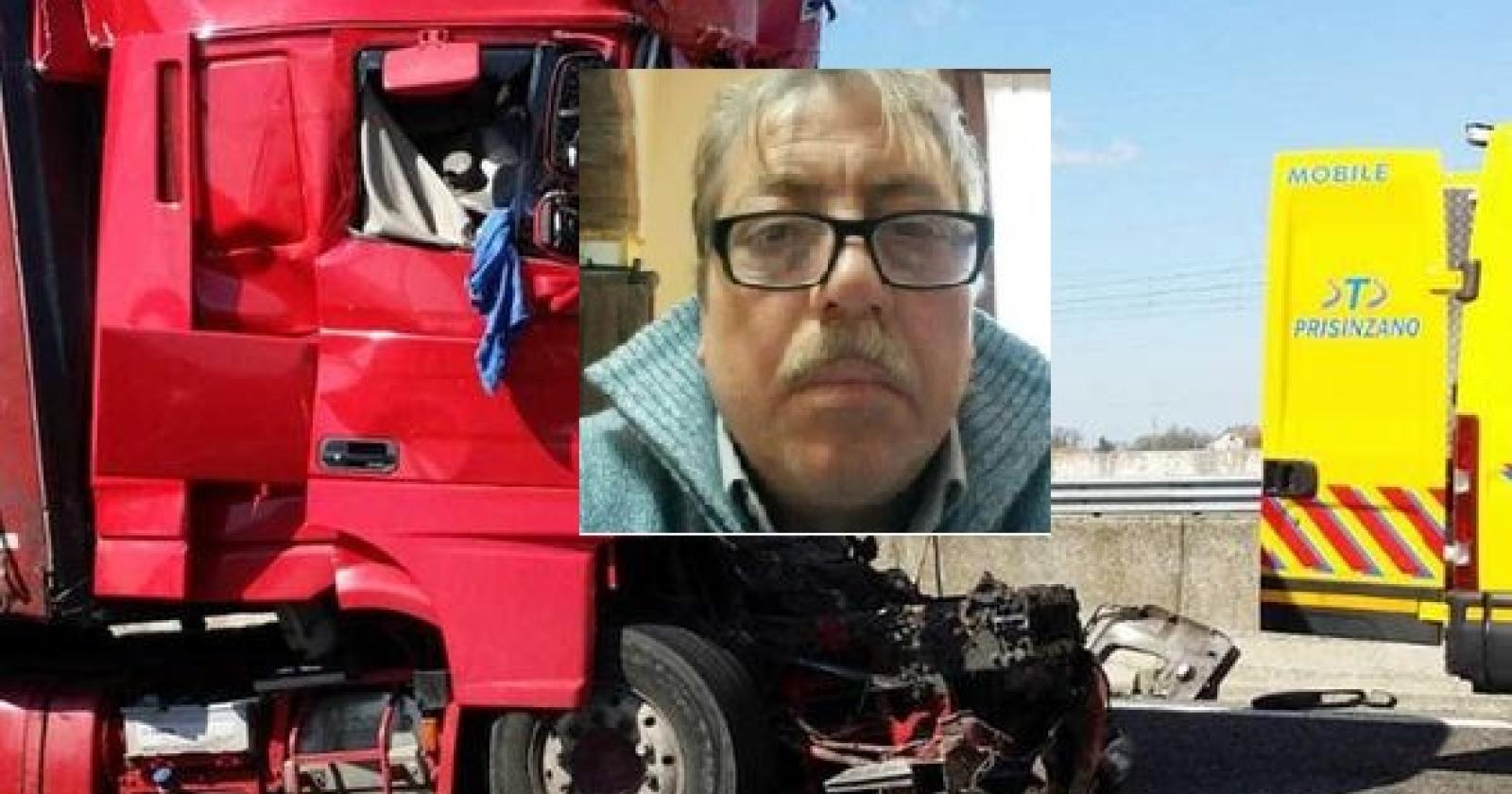 Schianto in autostrada, muore camionista padre di tre figli