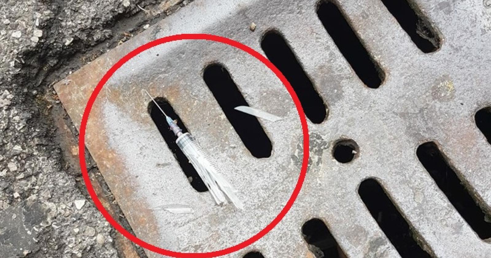 Allarme: un'altra siringa usata gettata per strada