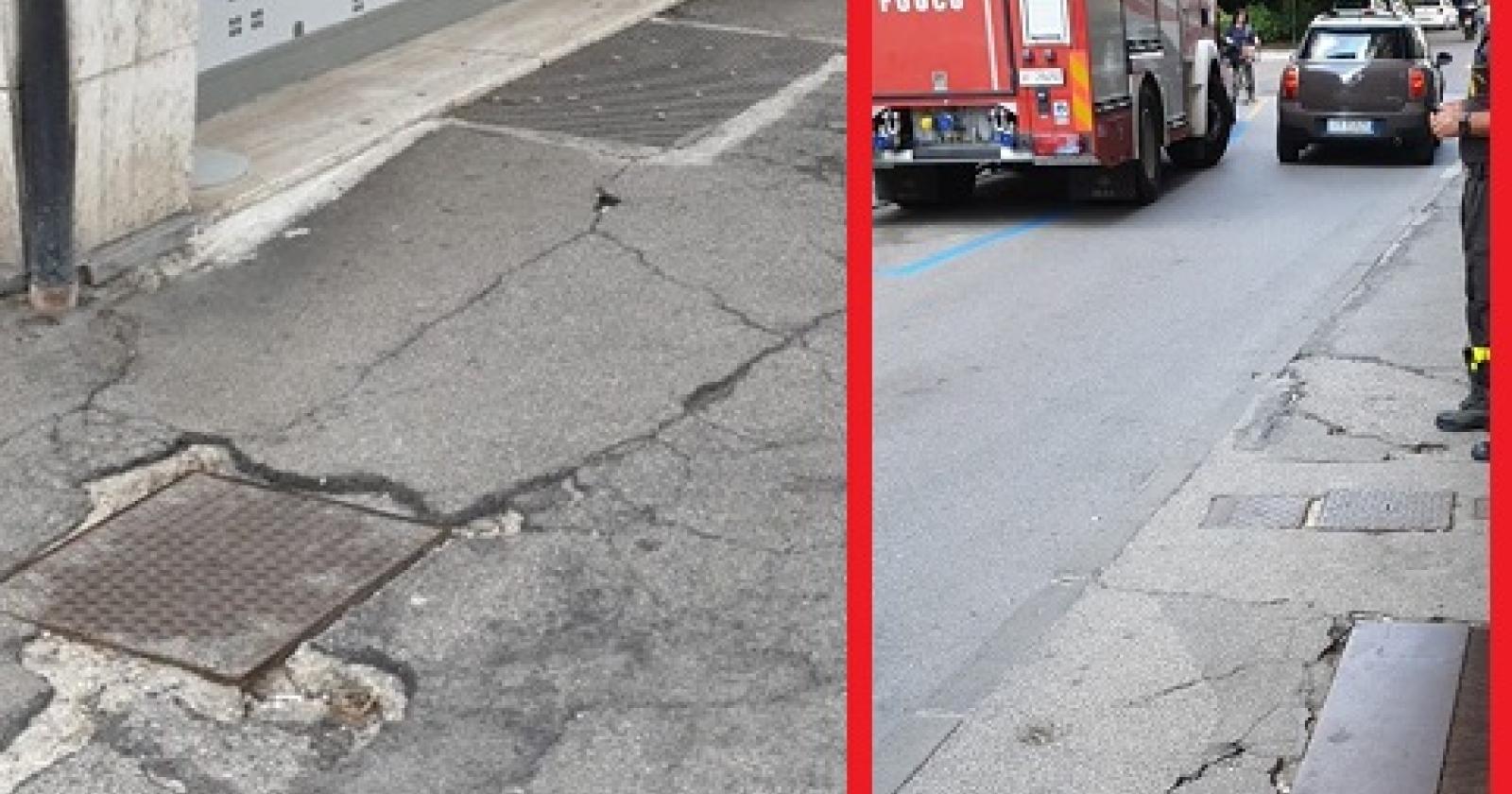 Una caduta al giorno sul marciapiede assassino
