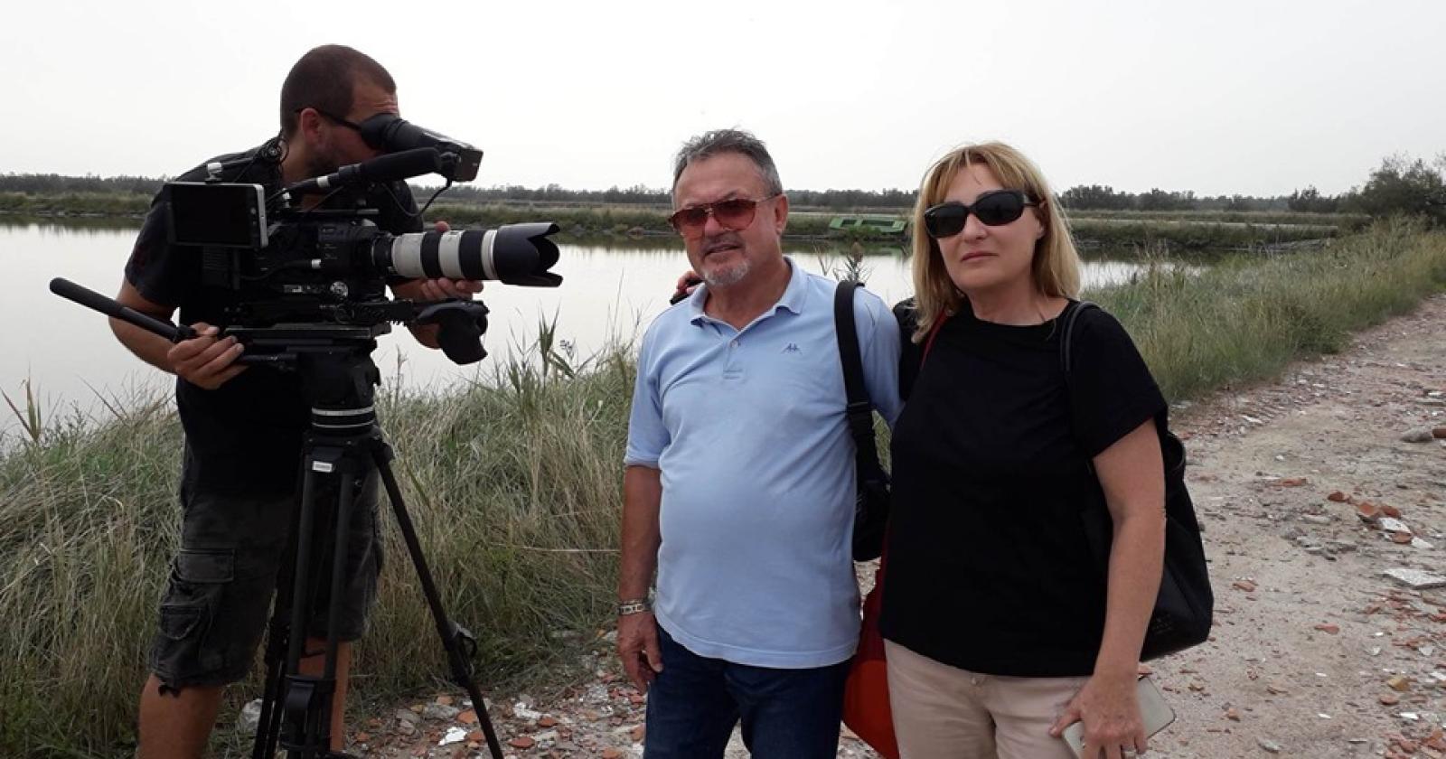 La Rai 1 nel Delta per il libro di Vidali