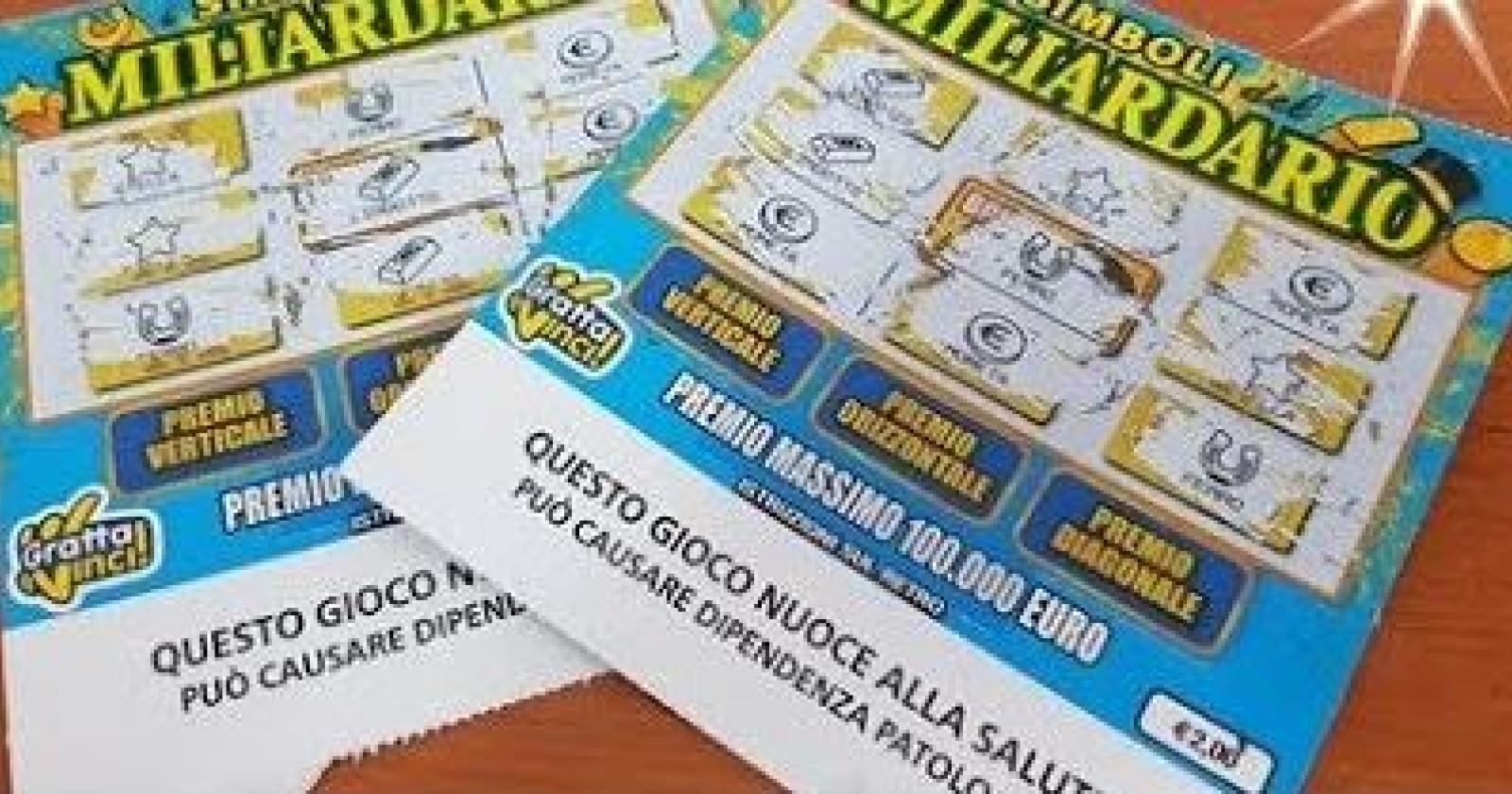 Maxi vincita di 100.000 euro con una gratta e vinci da 2