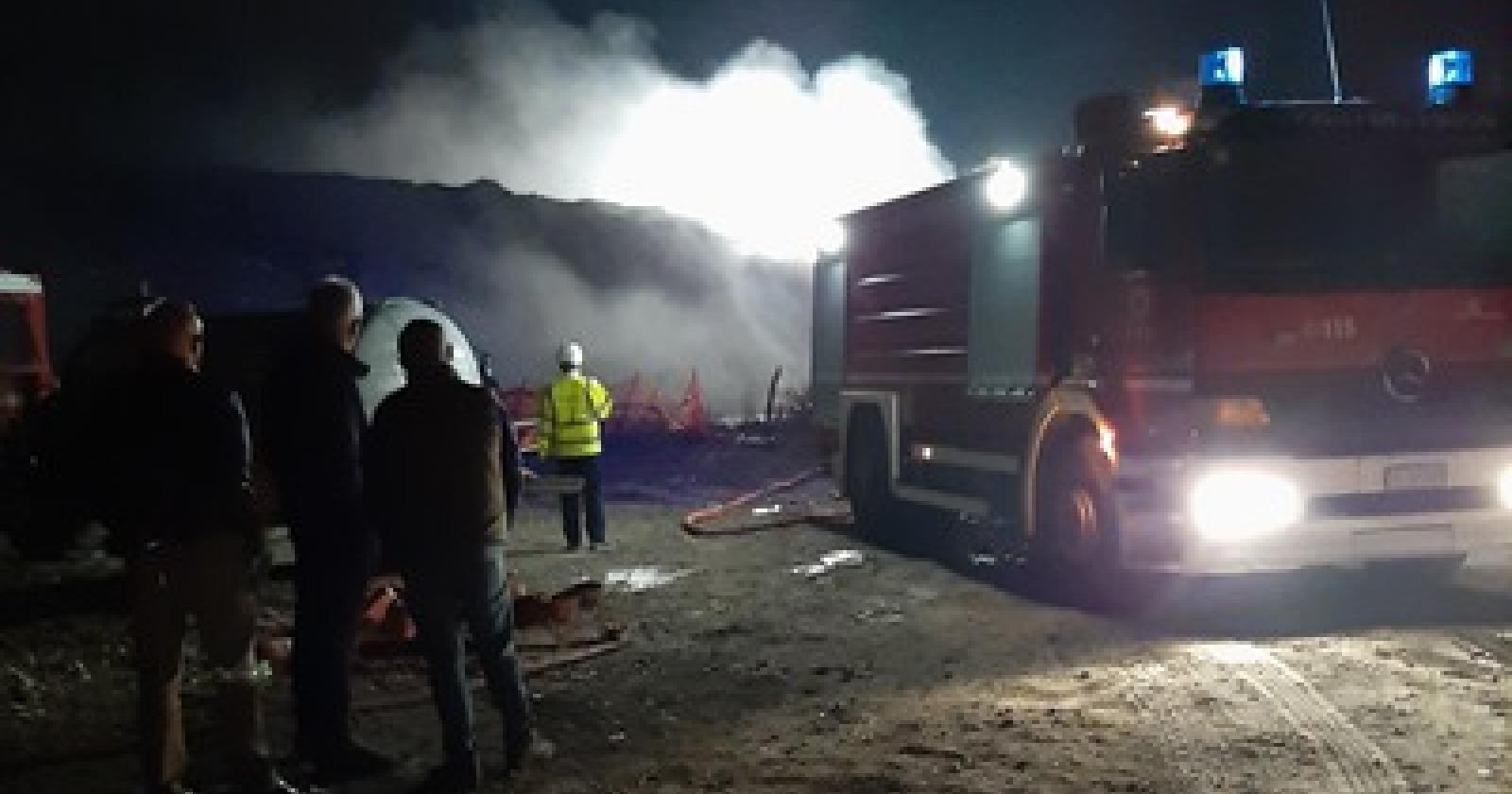 Incendio in discarica: "Nessun rischio per la salute"