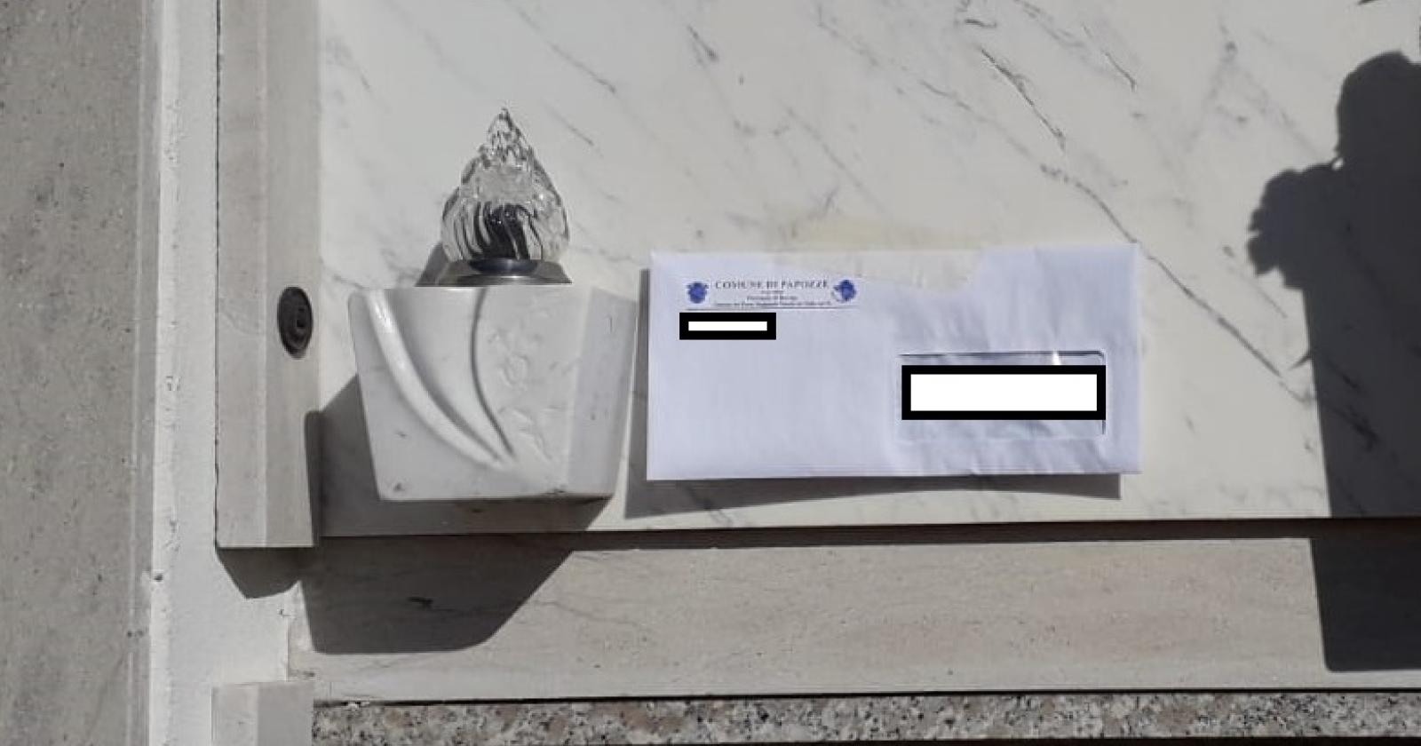 Avvisi di pagamento affissi alle tombe: sconcerto a Papozze