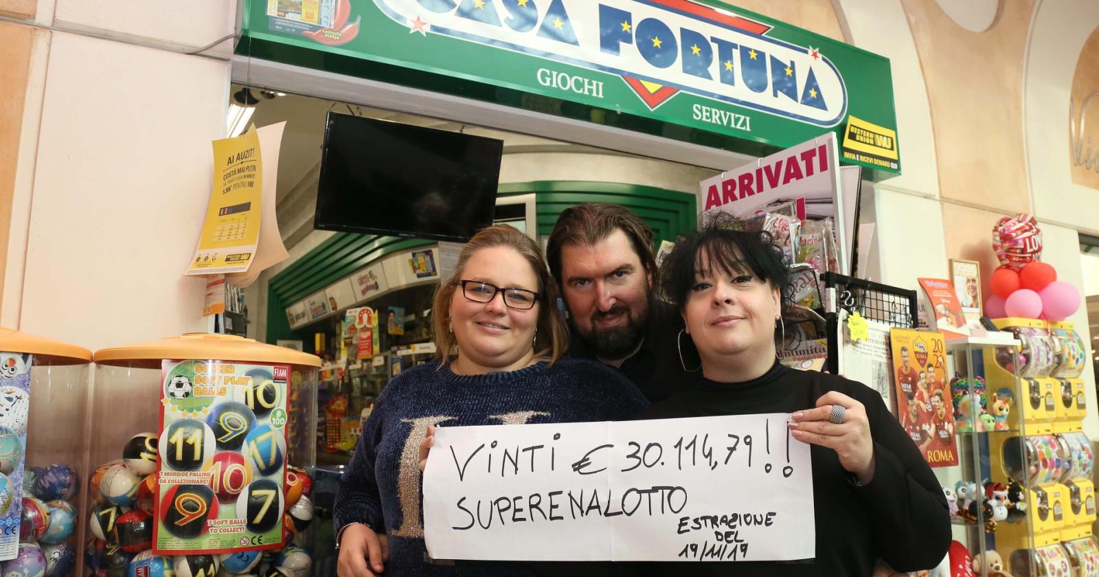 Centra un 5 al Superenalotto e vince 30mila euro