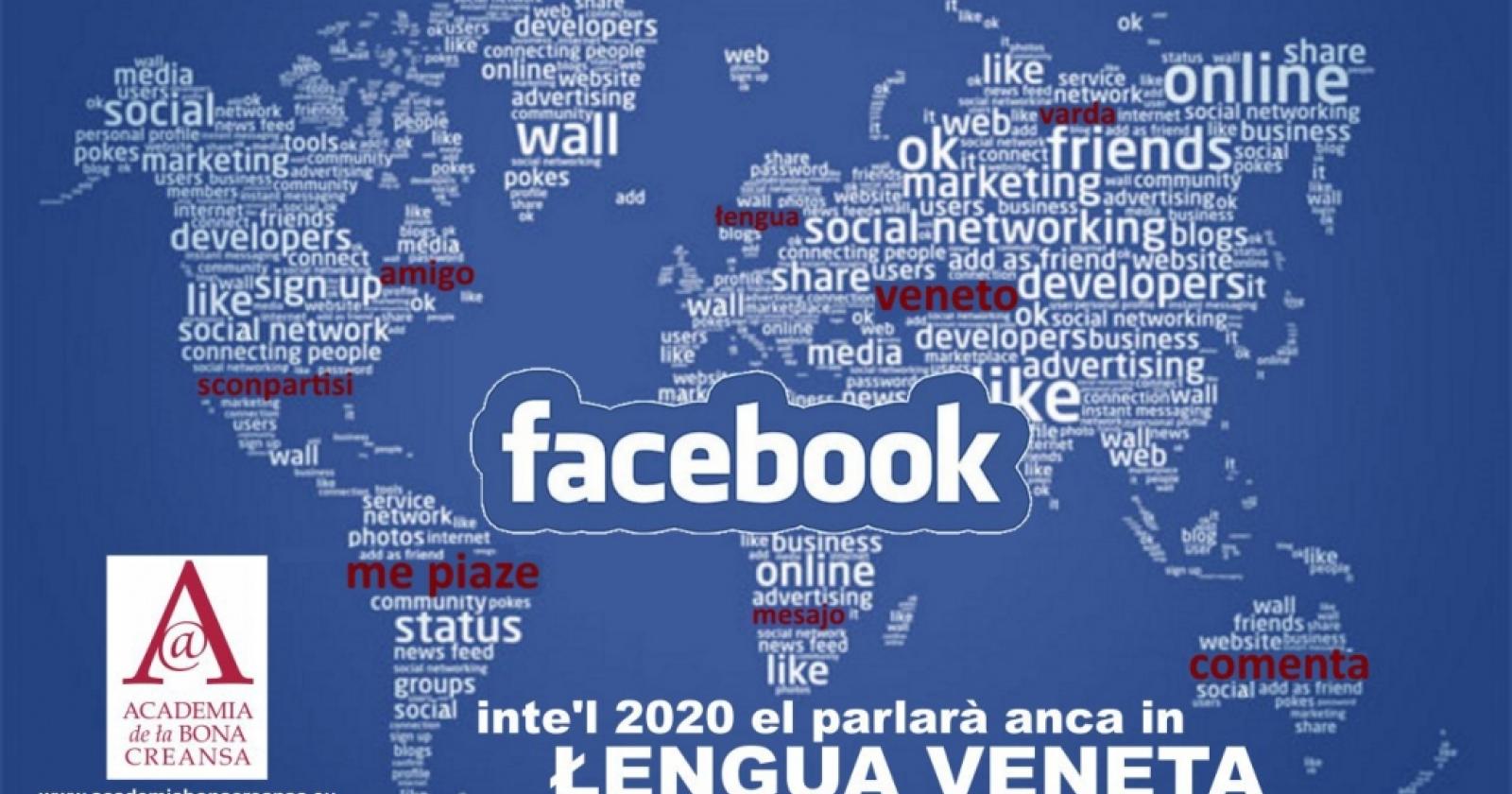Dal 2020 si potrà usare Facebook in lingua veneta