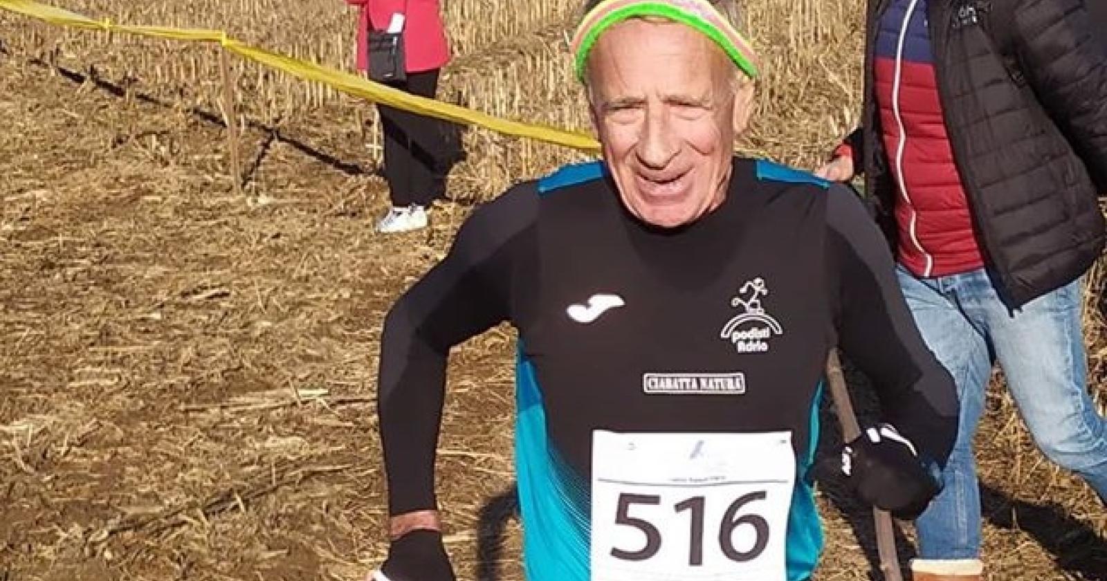 Alla soglia degli 80 anni è ancora campione regionale di podismo