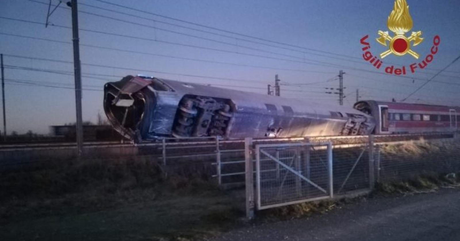 Deraglia un Frecciarossa, due morti, 27 feriti