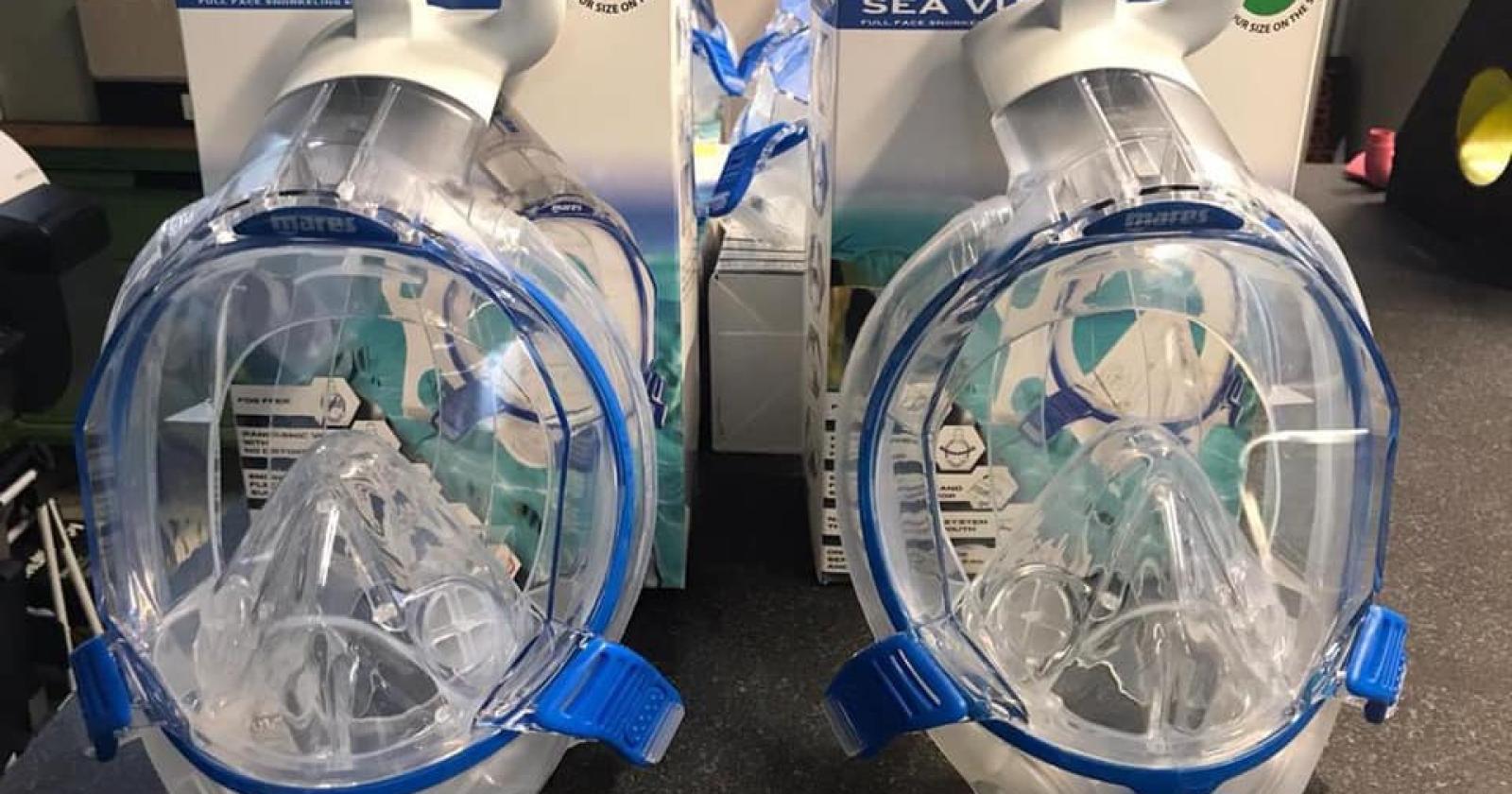 Le maschere da sub diventano salvavita negli ospedali Covid