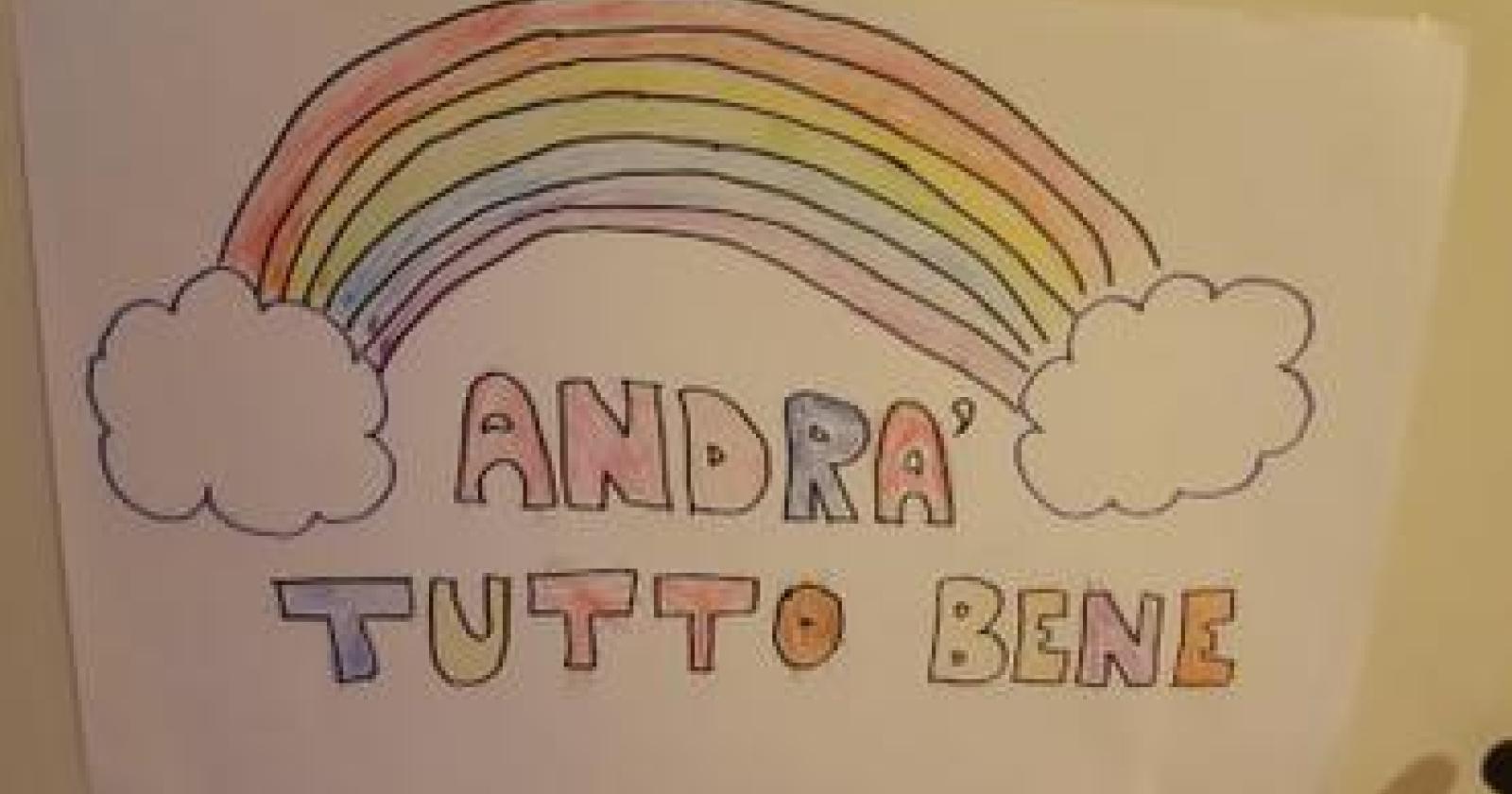 Cento 'creazioni' per dire "Andrà tutto bene"