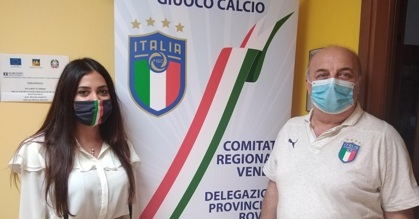 Valeria Mantovan incontra il presidente delegato provinciale della Figc 