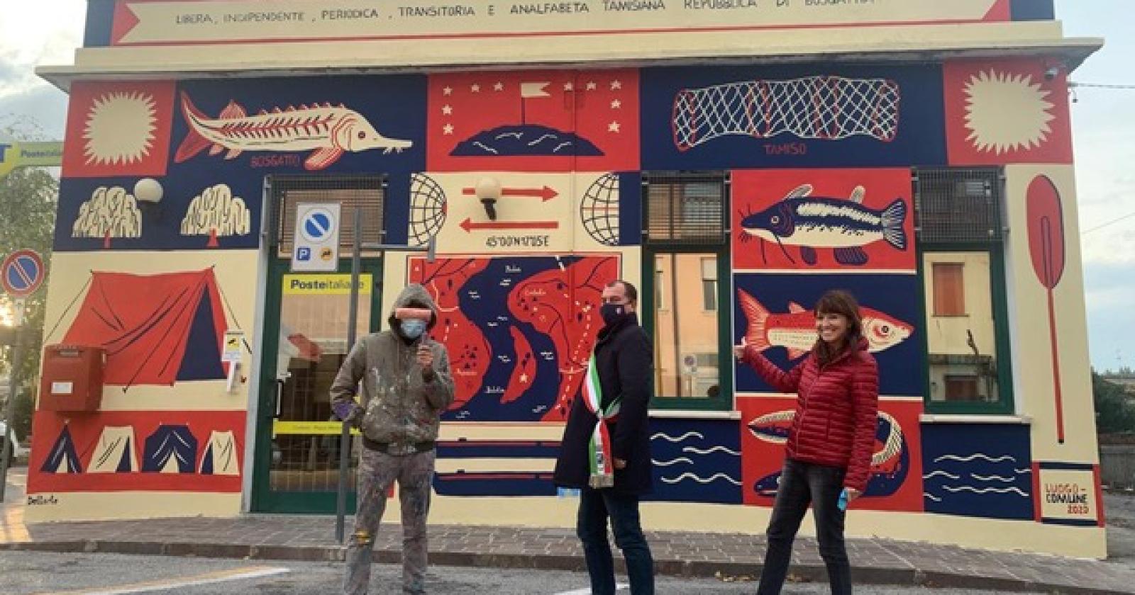 L'epopea della Libera Repubblica di Bosgattia rivive in un murales