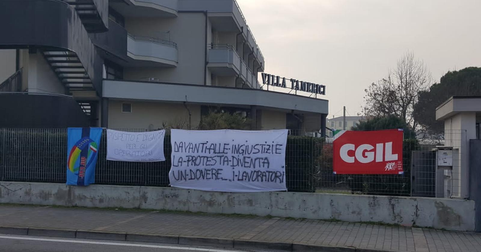 "Lavoratori allo stremo": stato di agitazione a Villa Tamerici