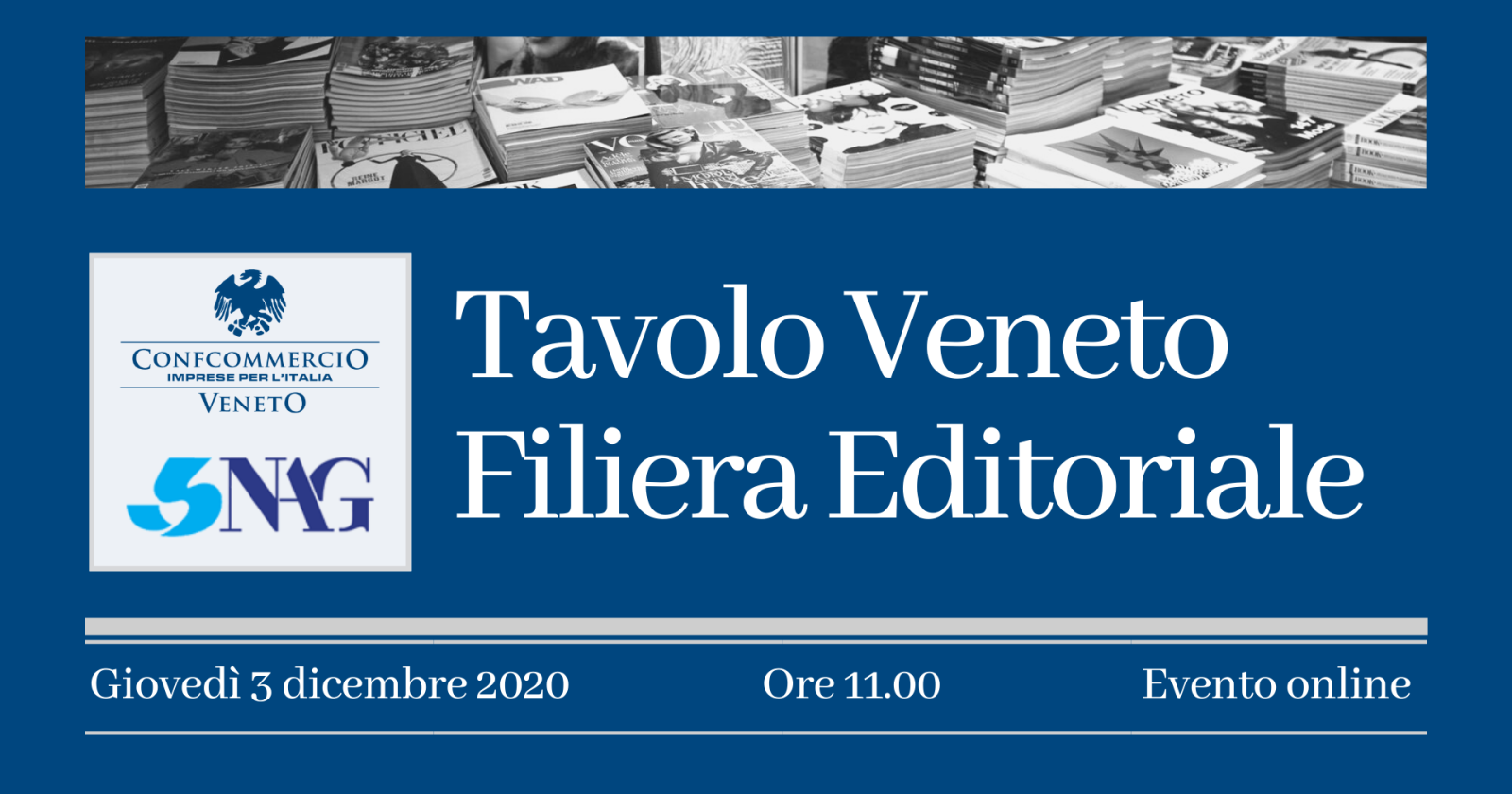 "Tavolo veneto della filiera editoriale", l'evento online
