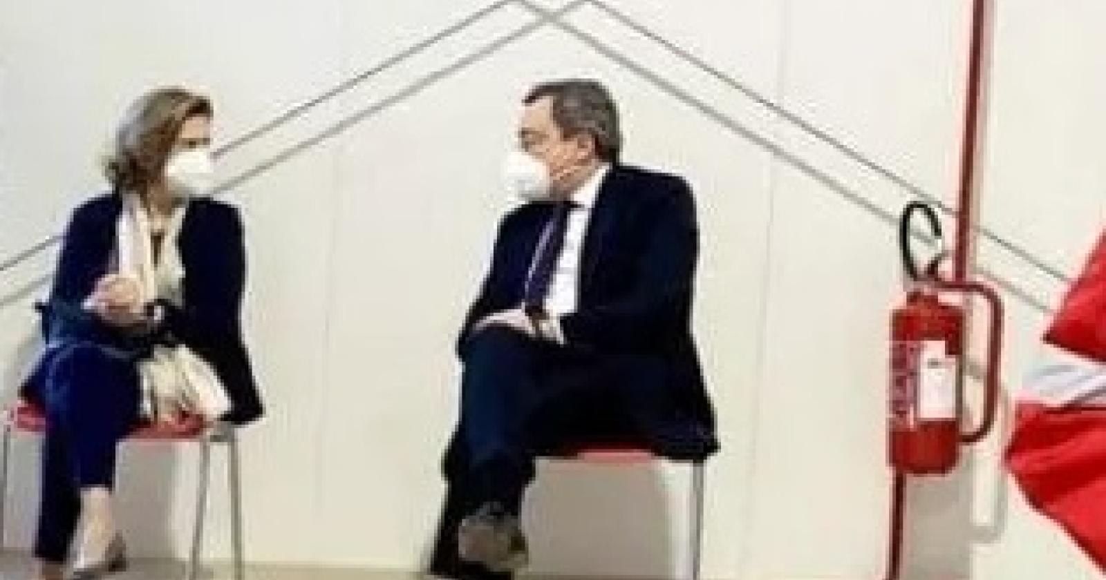 Mario Draghi si è vaccinato oggi con Astrazeneca